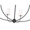 Z-Lite Shannon Chandelier, 6-Light, 42 In.W x 19.25 In.H, Matte Black/white 3040-42MB - alternate 5